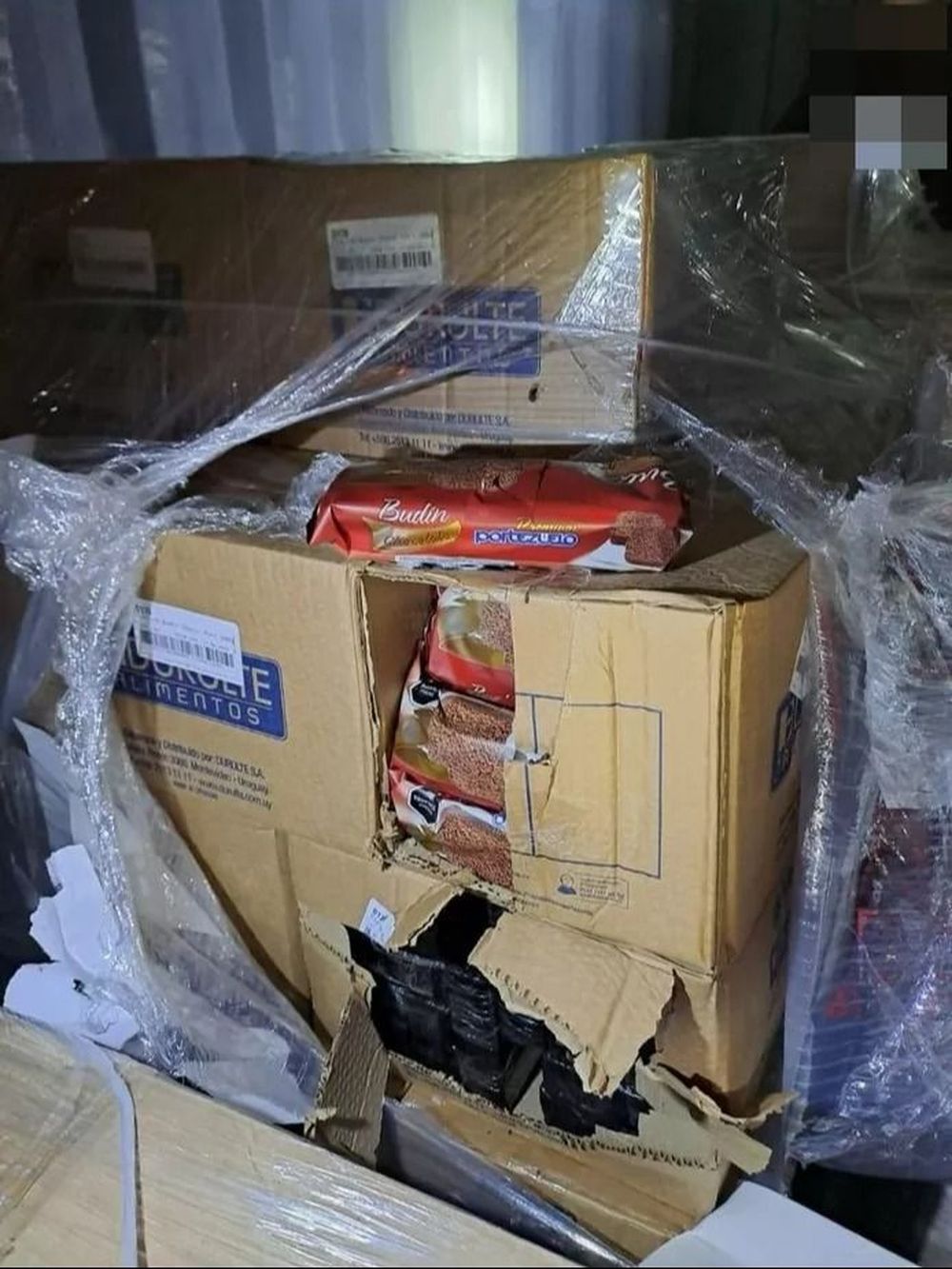 La droga iba acondicionada en los alfajores y budines