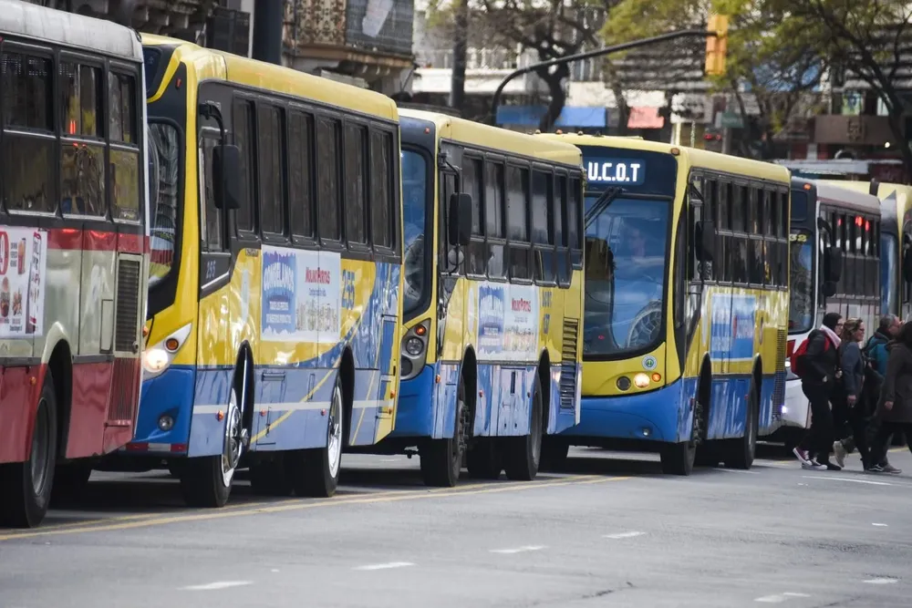 Archivo. Movilización de los trabajadores del transporte en agosto de 2022