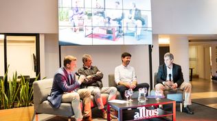 Diego Chapuis, Director comercial Altius Group, Arq. Juan Manuel Varela, Arq. Christian Flores de Gómez Platero, Arq. Carlos Ponce de León.