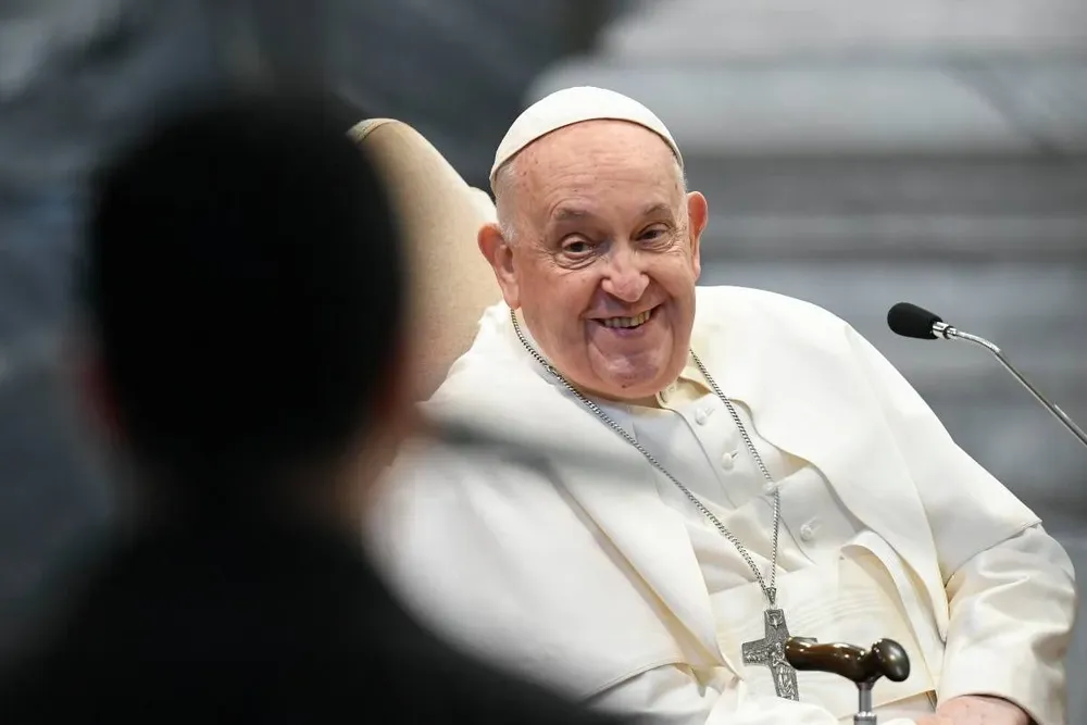 El Papa Francisco en la TV italiana