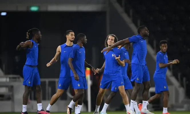 Entrenamiento de la selección de Francia