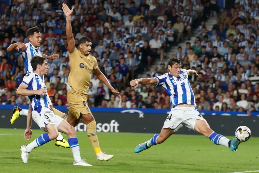 Araujo el domingo contra Real Sociedad