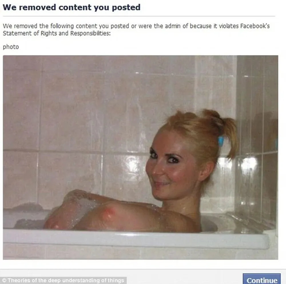 La foto que Facebook bajó al confundir un codo con un pecho