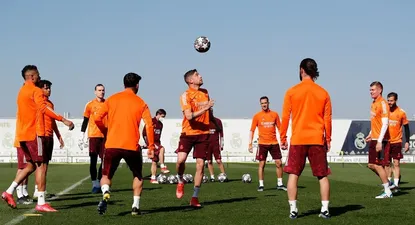 Federico Valverde en la práctica de Real Madrid