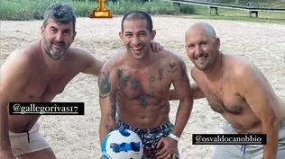 Martín Rivas, Walter Gargano y Osvaldo Canobbio