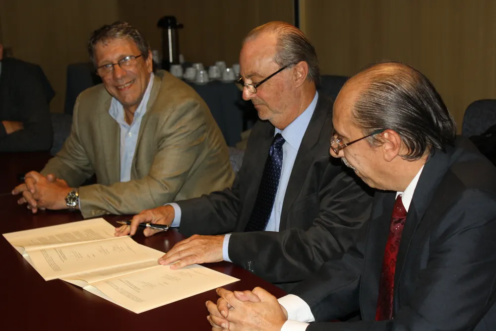 Juan José Taccone; Juan Gervasio Gnazzo y Fernando Sureda Bauzá