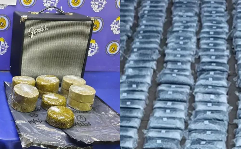 Parte del hachís encontrado en las otras dos operaciones que culminaron con incautaciones de esta droga