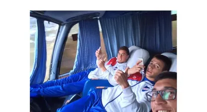 Alfonso Espino publicó en Twitter una foto del viaje junto a José Aja y Leandro Barcia