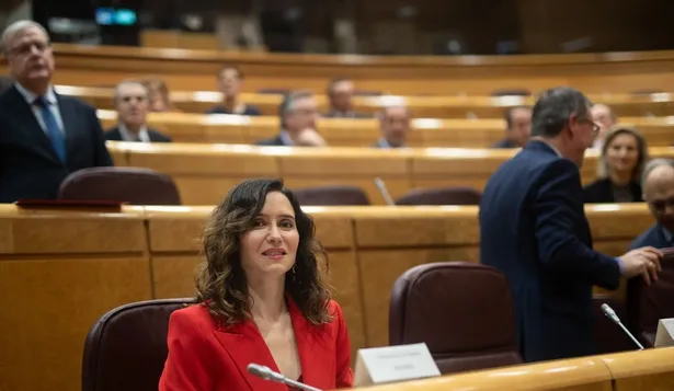 La presidenta de la Comunidad de Madrid, Isabel Díaz Ayuso, asiste a la Comisión General de las CCAA del Senado.