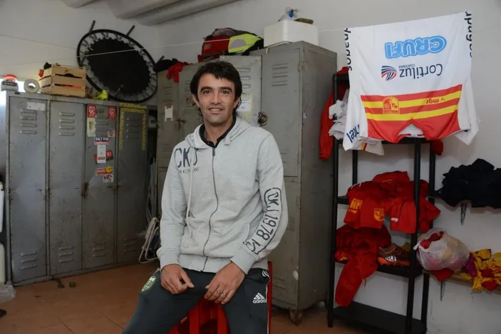 Ronald Ramírez en la utilería del Villa