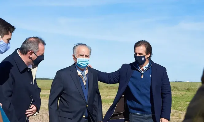El presidente de la República, Luis Lacalle Pou, visitó el megatambo en junio.