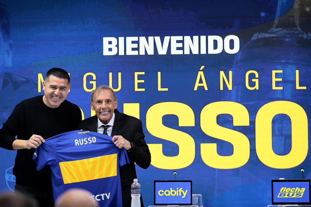 Russo presentado en Boca Juniors Russo presentado en Boca Juniors