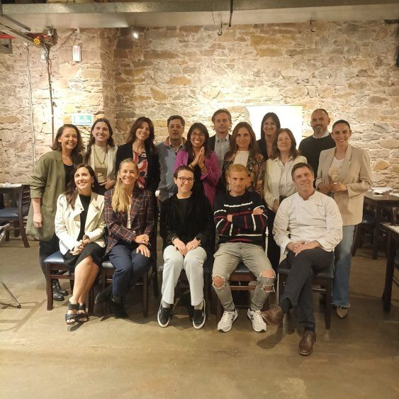 Participantes del almuerzo celebrado el pasado lunes en el restaurante La Corte.
