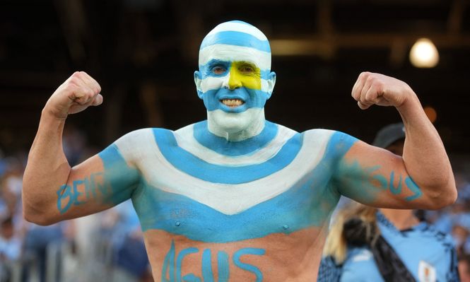 El Pelado celeste, el hincha de Uruguay más famoso de la Copa América