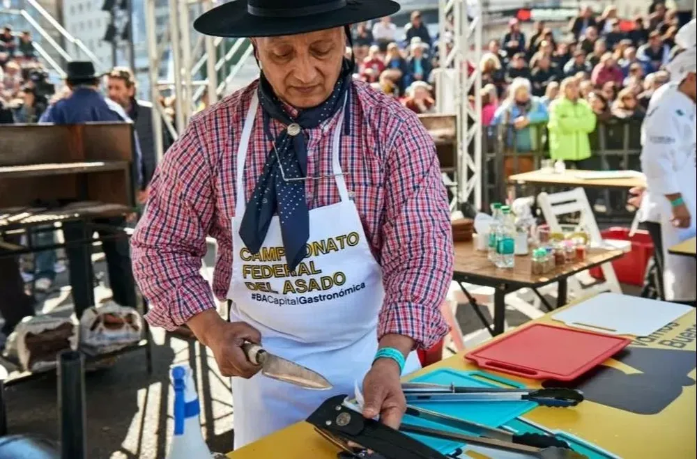 Concurso de asadores en Argentina.
