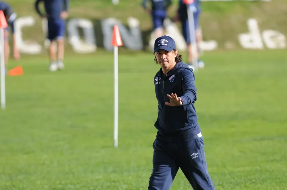 El técnico de Nacional, Marcelo Gallardo