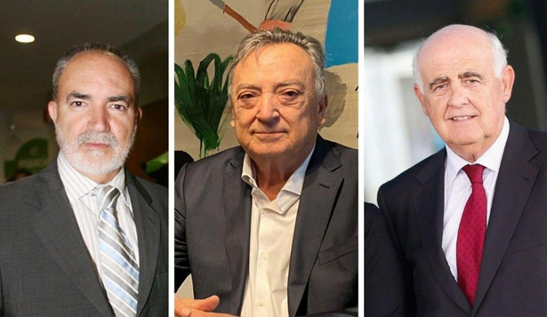 Vicente Tarancón, Miguel Burdeos y Antonio Noblejas.