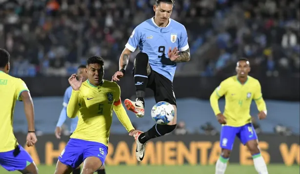 Darwin Núñez fue una de las figuras de la selección de Uruguay ante Brasil en las actuales Eliminatorias