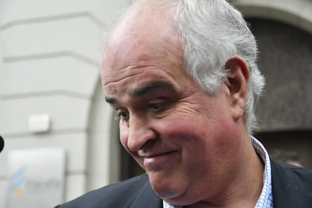 Gustavo Penadés luego de declarar en fiscalía.