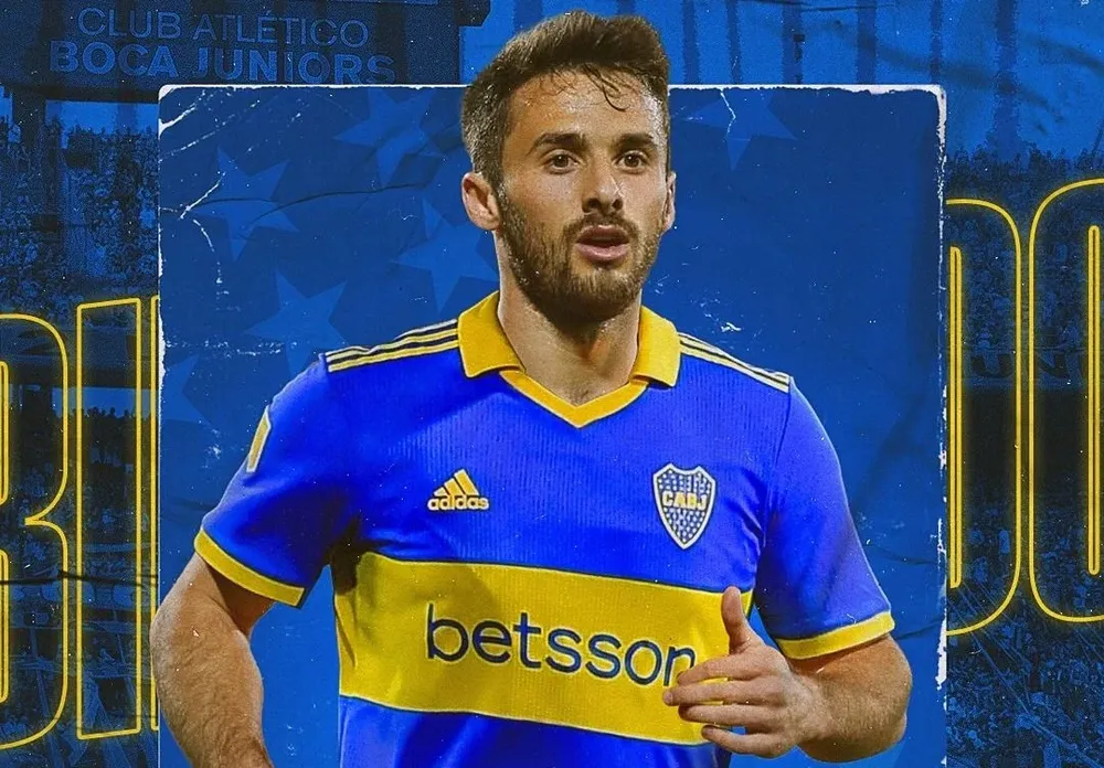 Marcelo Saracchi con la camiseta de Boca Marcelo Saracchi con la camiseta de Boca