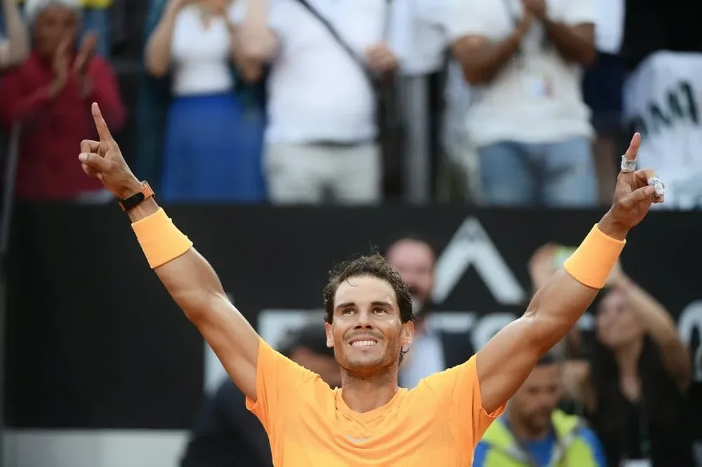 Nadal celebra su octavo título en Roma
