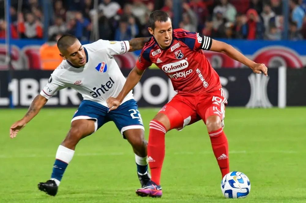 Diego Zabala en la ida contra el DIM