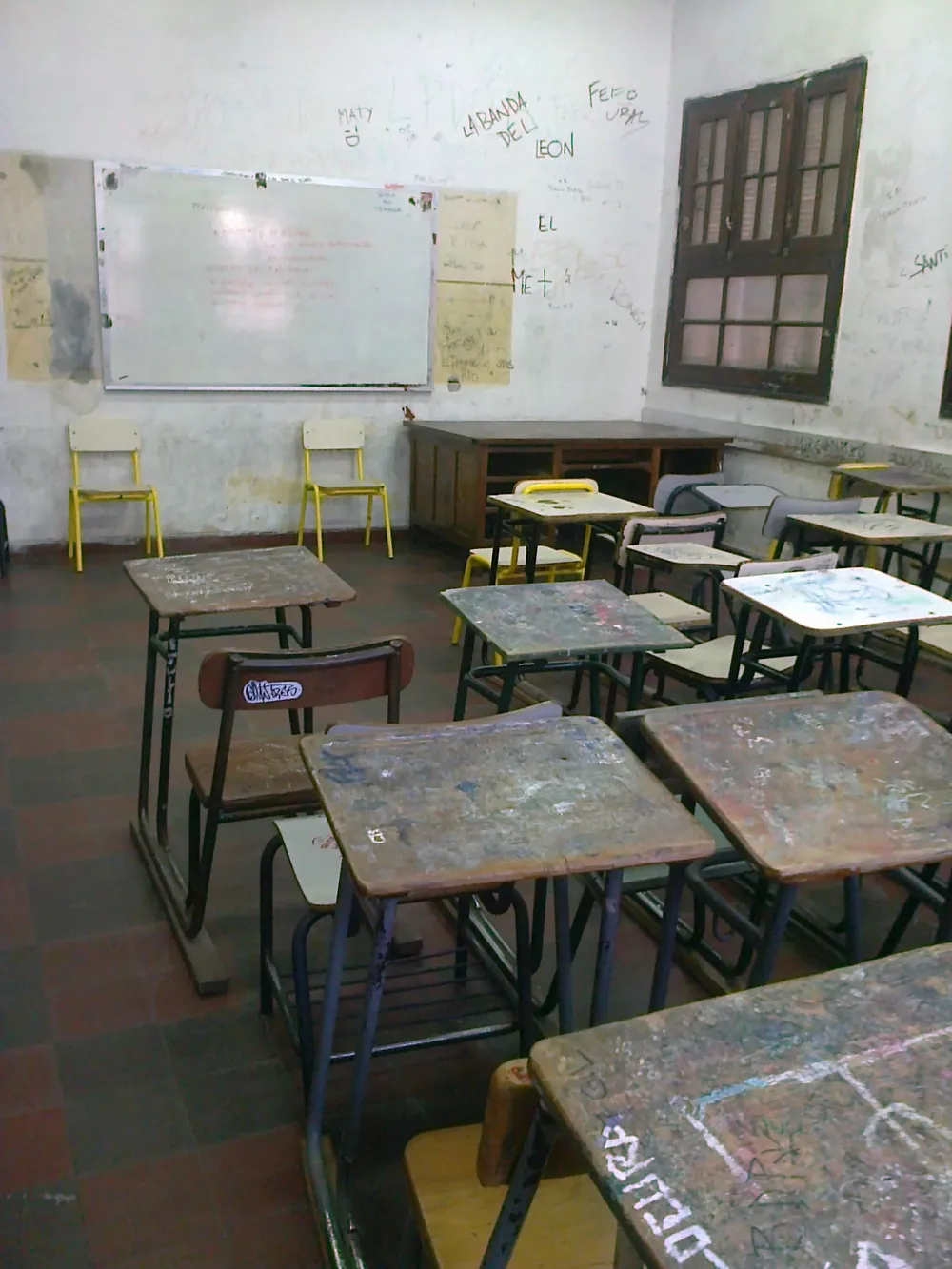 Salón de clase del Liceo 16.