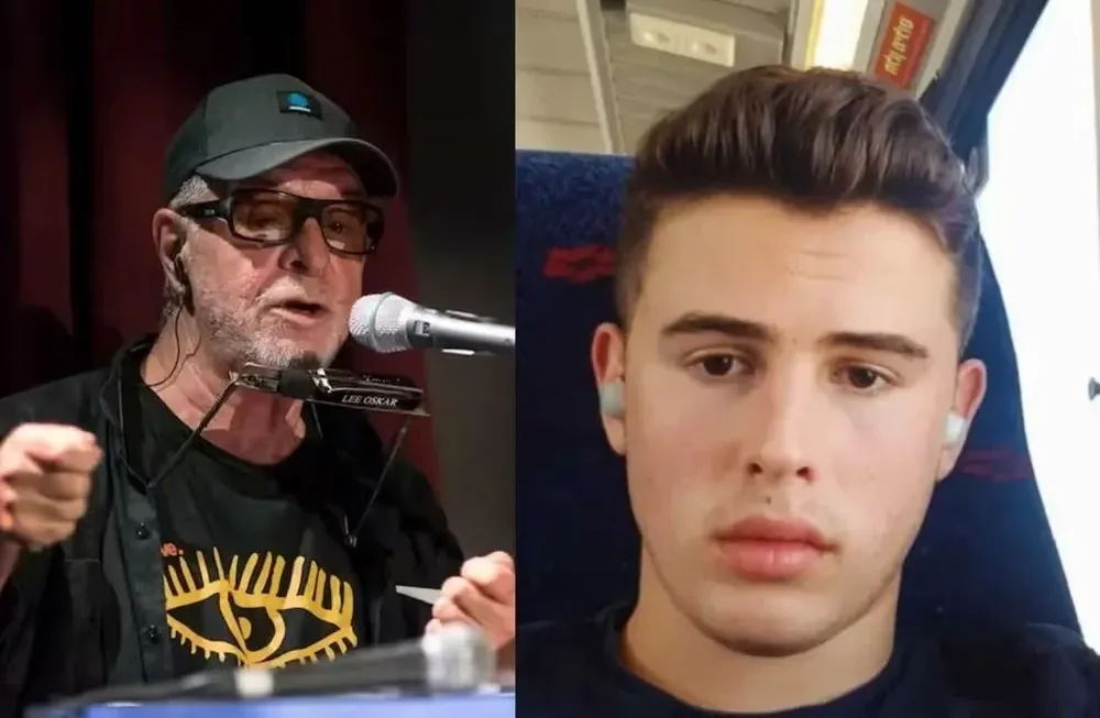 León Gieco y su sobrino, Ron Sherman