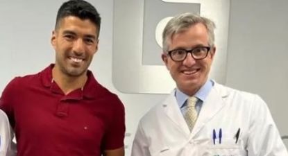 Luis Suárez fue operado por el Dr. Manuel Leyes