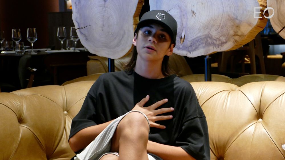 Valentino Merlo con Gustavo Descalzi