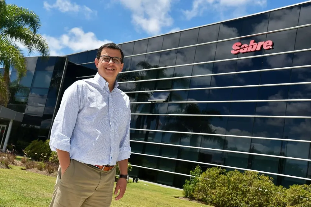 Guillermo Prosper, de Sabre, en oficinas en Zonamerica