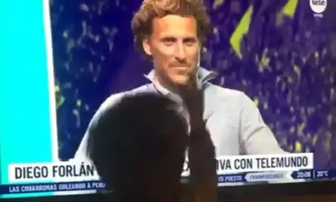 ¡Papá, papá!, el lindo momento familiar que vivieron los hijos de Forlán en su despedida