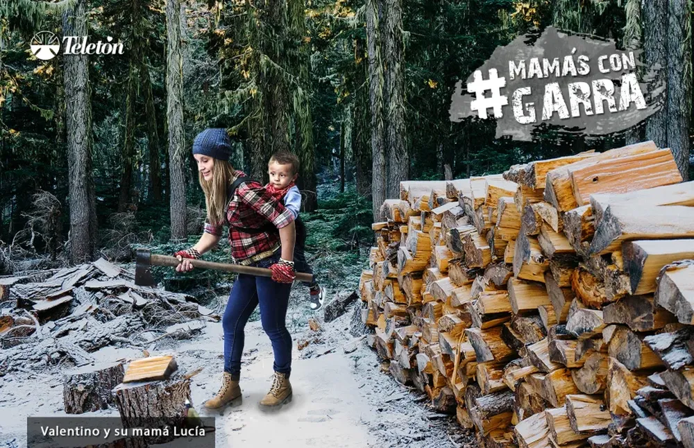 Valentino y su mamá Lucía