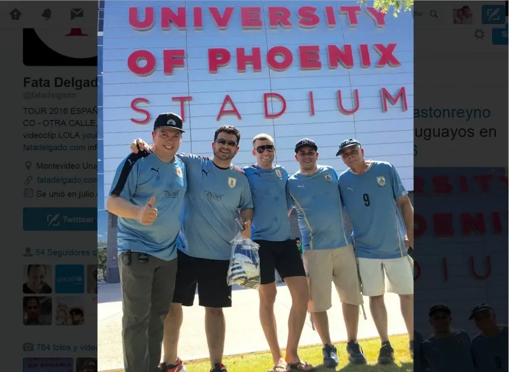 Toda la energía, la plena y el candombe recorriendo las sedes donde juega la Celeste, reza el afiche de este Tour 2016 por Estados Unidos.
