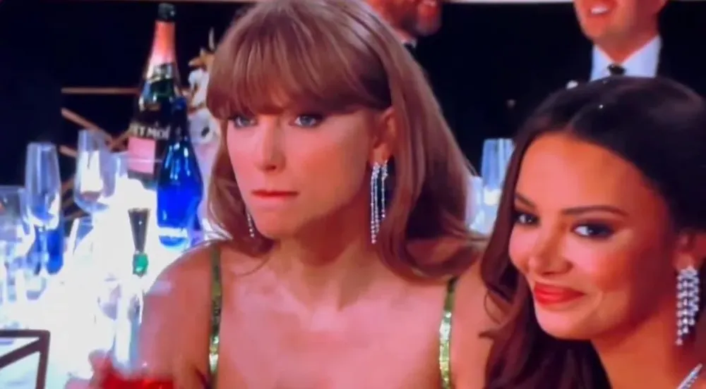 La reacción de Taylor Swift a la mención del presentador