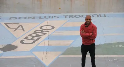 Mario Regueiro en su casa, el Tróccoli