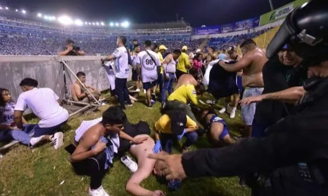 Víctimas tras la estampida