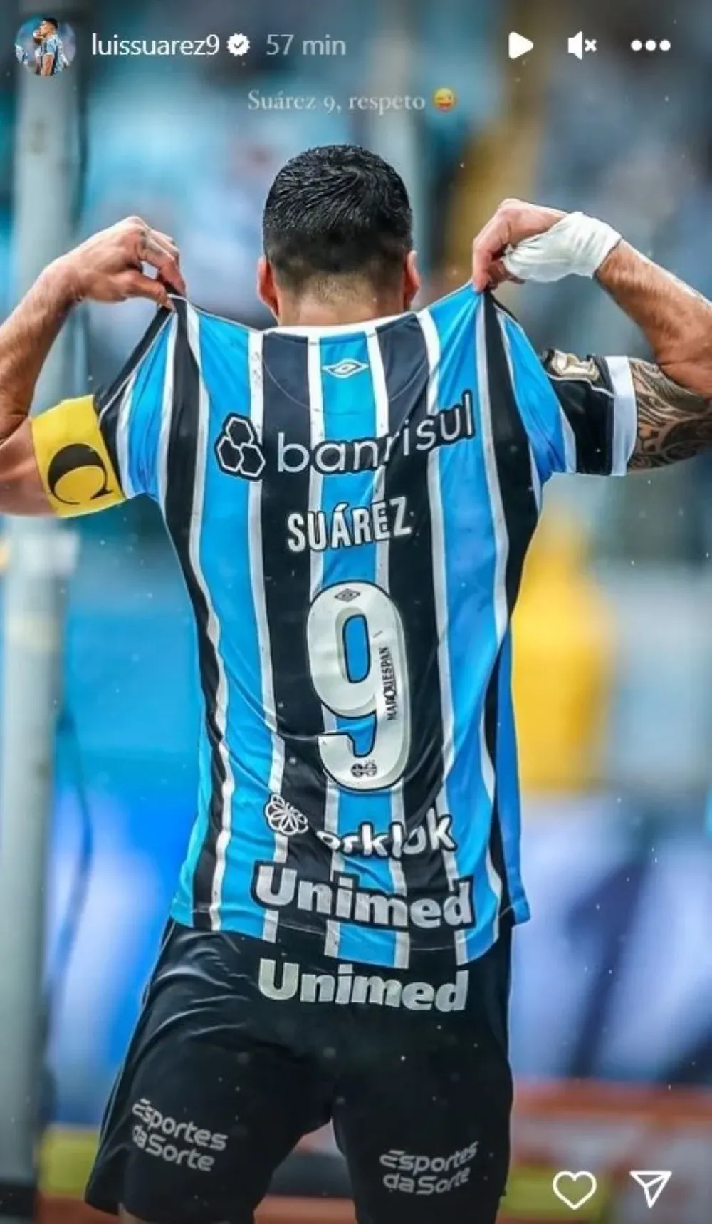 Suárez le sigue dando dividendos a Gremio también fuera de la cancha