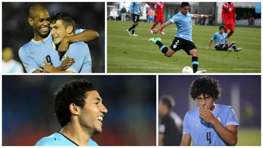 Rolan, De Arrascaeta, Arias, Viudez y Lemos