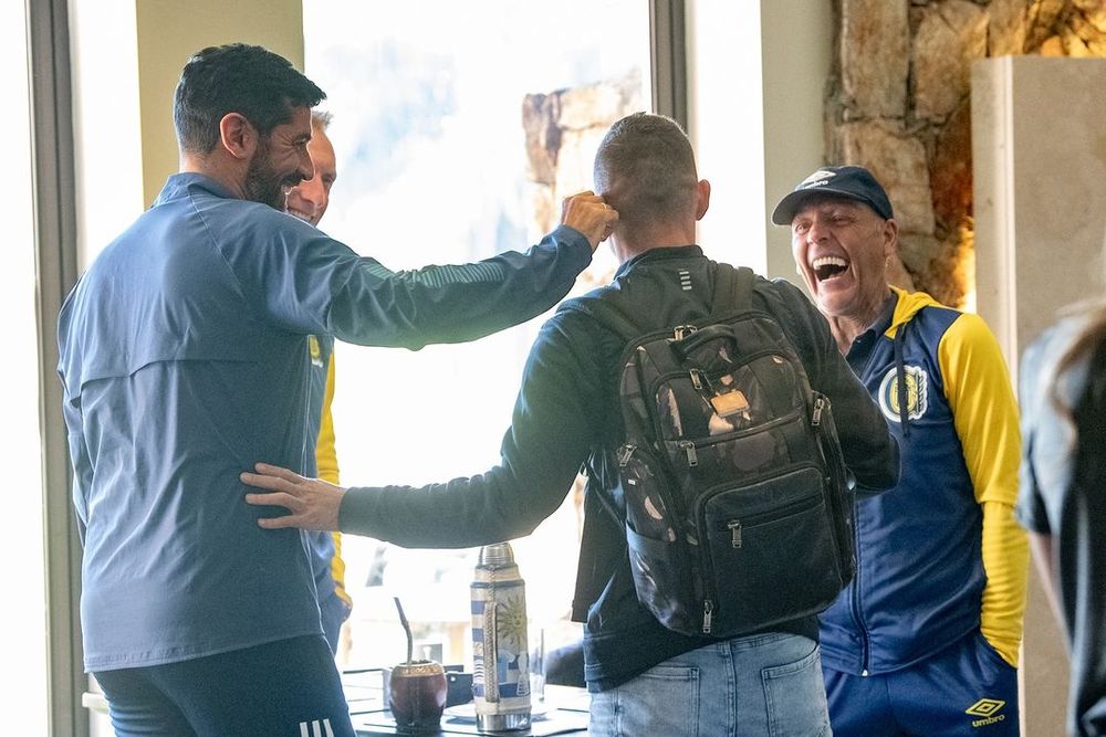 Sebastián Abreu, Miguel Ángel Russo y Marco Ruben