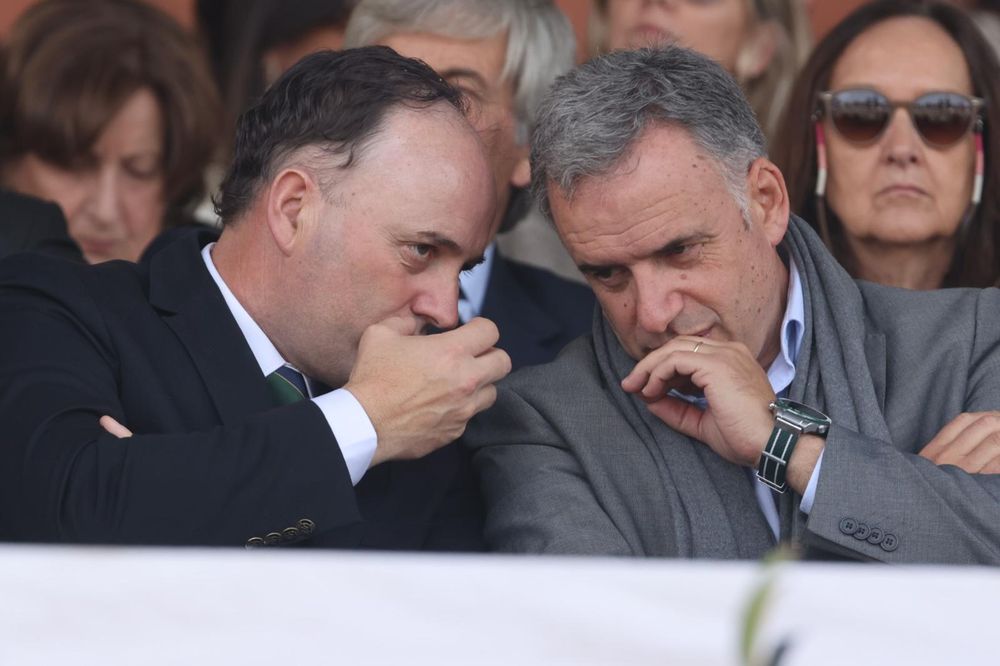 Ferber y Orsi en el Palco de la Rural del Prado.