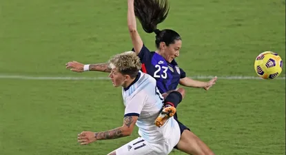 Foto de archivo de un partido de la selección argentina