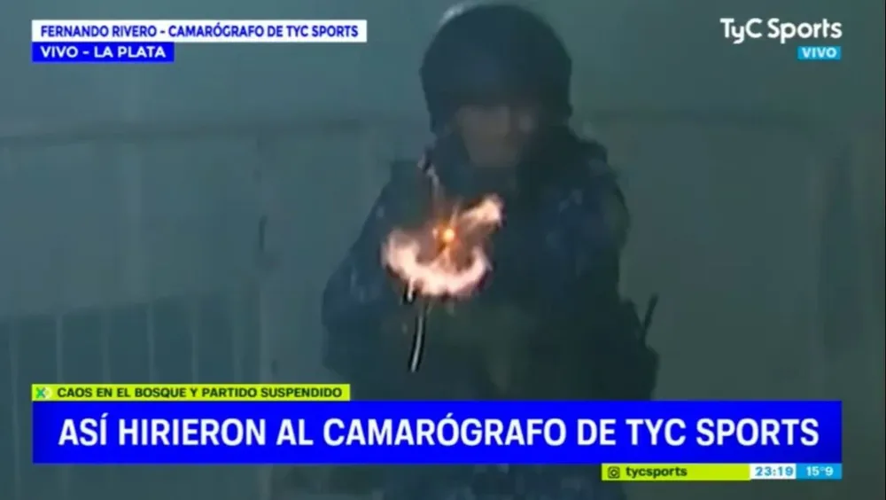 Así balearon al camarógrafo de TyC Sports