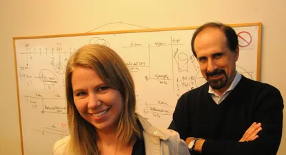 La gerenta general del IAB, Marie-France Bourgeois, y su presidente, Eduardo Hipogrosso