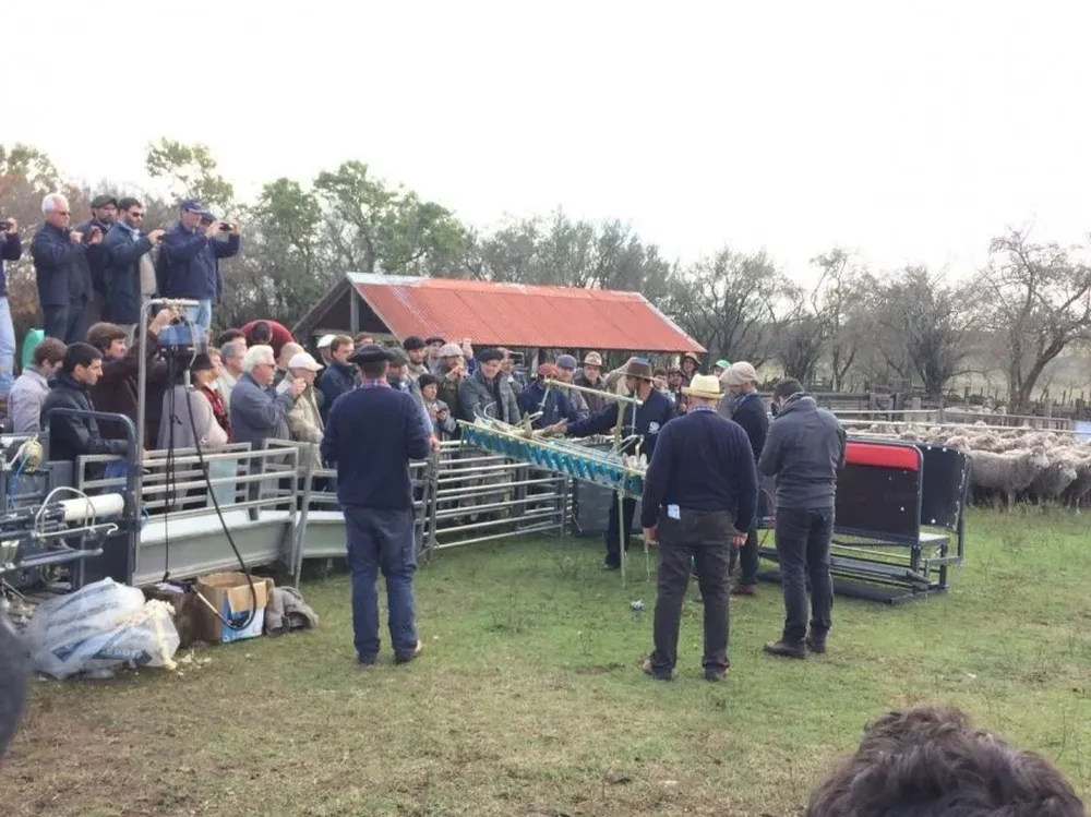 Buena concurrencia de productores asistió a la jornada del Centro Tecnológico Ovino en Talitas, en Artigas.