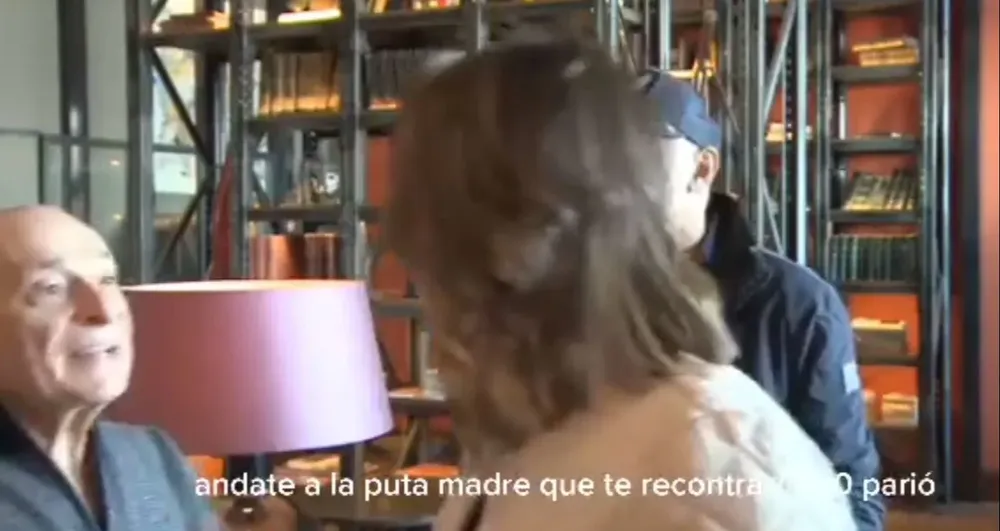 Mario Morgan insultó a la periodista Verónica Chevalier en una nota con Maruicio Dayub