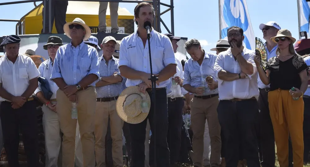 Arturo Wilson, durante su discurso.