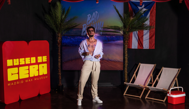 La nueva figura de Bad Bunny en el Museo de Cera de Madrid.