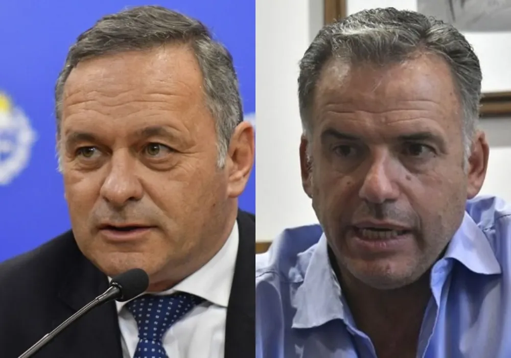 Álvaro Delgado y Yamandú Orsi