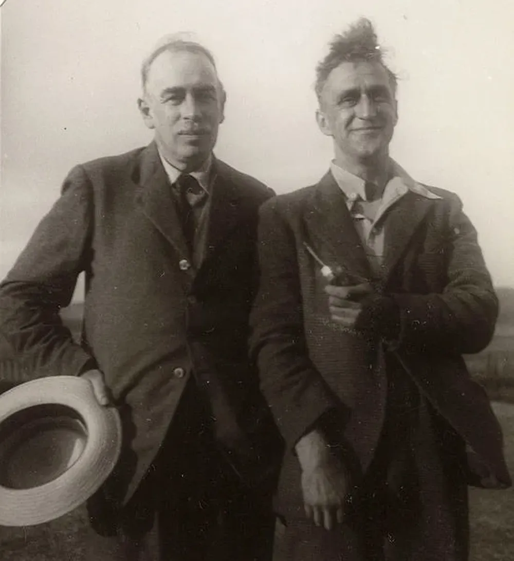 John Maynard Keynes y el periodista Kingsley Martin en la década de 1930